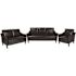 Flash Furniture 2-Piece Black Leather Living Room Sets