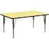 Flash Furniture Yellow Kids Table