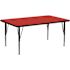 Flash Furniture Red Kids Table