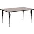 Flash Furniture Gray Kids Table