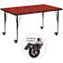 Flash Furniture Red Kids Table