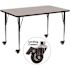 Flash Furniture Gray Kids Table