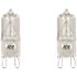 Feit Electric 40-Watt T4 Dimmable G9 Halogen 3000K Bright White (2-Pack) BI-Pin Base Decorative Light Bulb
