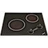Kenyon Arctic 21 in. Radiant Electric Cooktop in Black with 2-Elements 240-Volt