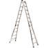 26 ft. Reach Aluminum 5-in-1 Multi-Position Pro Ladder with Powerlite Rails 375 lbs. Load Capacity Type IAA Duty Rating