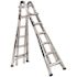 26 ft. Reach Aluminum 5-in-1 Multi-Position Pro Ladder with Powerlite Rails 375 lbs. Load Capacity Type IAA Duty Rating