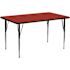 Flash Furniture Red Kids Table