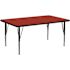 Flash Furniture Red Kids Table