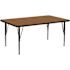 Flash Furniture Oak Kids Table