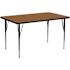 Flash Furniture Oak Kids Table
