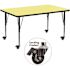 Flash Furniture Yellow Kids Table