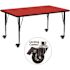 Flash Furniture Red Kids Table