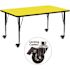 Flash Furniture Yellow Kids Table