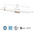 27-Watt 34.19 in. Brushed Nickel Integrated LED Vanity Light Bar with Selectable Color Temperature 3000/3500/4000K