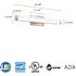 Contractor Select 18-Watt 22.38 in. Brushed Nickel Integrated LED Vanity Light Bar with Selectable Color Temperature