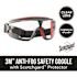 Scotchgard Protector Gray/Red Anti-Fog Goggles with Clear Lens
