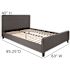 Flash Furniture Dark Grey Queen Platform Bed