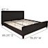 Carnegy Avenue King Black Platform Headboard