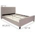 Flash Furniture Light Gray Queen Platform Bed