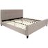 Carnegy Avenue Light Gray King Platform Bed