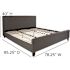 Carnegy Avenue Dark Grey King Platform Bed
