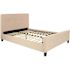 Flash Furniture Beige Full Platform Bed