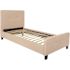 Carnegy Avenue Beige Twin Platform Bed