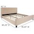 Carnegy Avenue Beige King Platform Bed