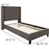 Flash Furniture Dark Grey Twin Platform Bed