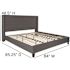 Carnegy Avenue Dark Grey King Platform Bed