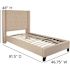 Flash Furniture Beige Twin Platform Bed