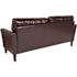 Flash Furniture Brown LeatherSoft Standard Sofa