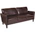 Flash Furniture Brown LeatherSoft Standard Sofa