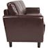 Flash Furniture Brown LeatherSoft Standard Sofa