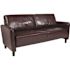 Flash Furniture Brown LeatherSoft Standard Sofa