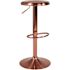 Carnegy Avenue 31 in. Adjustable Height Rose Gold Bar Stool