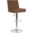 Carnegy Avenue 34 in. Brown Fabric Bar Stool