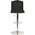 Carnegy Avenue 32.5 in. Black Fabric Bar Stool