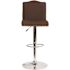 Carnegy Avenue 32.5 in. Brown Fabric Bar Stool