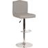 Carnegy Avenue 32.5 in. Light Gray Fabric Bar Stool