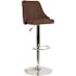 Carnegy Avenue 32.5 in. Brown Fabric Bar Stool