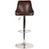 Carnegy Avenue 44.25 in. Brown Leather Bar Stool