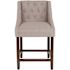 Carnegy Avenue 24 in. Light Gray Fabric Bar Stool