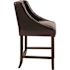 Carnegy Avenue 24 in. Brown Leather Bar Stool