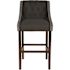 Carnegy Avenue 28 in. Charcoal Fabric Bar Stool