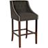 Carnegy Avenue 28 in. Charcoal Fabric Bar Stool