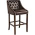 Carnegy Avenue 28 in. Brown Leather Bar Stool