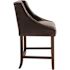 Carnegy Avenue 24 in. Brown Leather Bar Stool