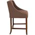 Carnegy Avenue 24 in. Brown Fabric Bar Stool