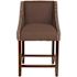 Carnegy Avenue 24 in. Brown Fabric Bar Stool